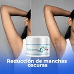 Resultados de crema aclaradora mostrando reducción de manchas y tono uniforme