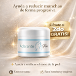 Crema aclaradora profesional para manchas y unificación de tono de piel con vitamina C y ácido kójico