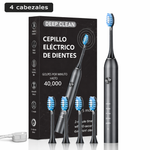 Cepillo Eléctrico Sónico Profesional + 4 Cabezales (Ahorra en dentista)