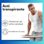 Hombre usando faja de compresión SlimForm Pro, ajuste perfecto y soporte de postura